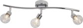 BRILLIANT lamp Gloeilampspot 3 fl. Chroom | 3x QT14, G9, 28W, geschikt voor pin-basislampen (niet inbegrepen) | Schaal A ++ tot E | Hoofden draaien