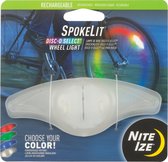 Nite Ize Spokelit - Oplaadbare Led Lampje voor in de spaken van de fiets Disc-O-Select