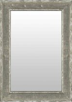 Antiek Zilveren Spiegel 67x87 cm – Nike – Lange Spiegel Zilver – Design Wandspiegel Hal – Spiegel met Zilveren Lijst – Perfecthomeshop