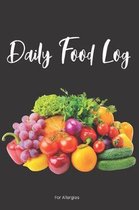 Daily Food Log For Allergies