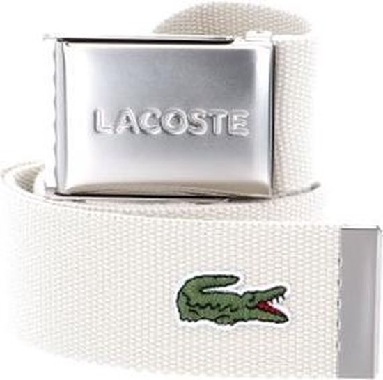 Lacoste Men Riem 01 Wit | bol.com