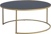 M2 Kollektion Matteo Salontafel Glas Rond