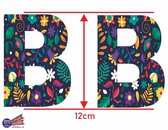 Letter B.  stickers set van 2 stuks