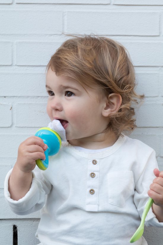 Nûby - Sabbelzakje - Aqua - 6m+ van Nûby — afbeelding 3