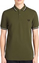 Fred Perry - Twin Tipped Shirt - Groen Polo Shirt - XL - Groen
