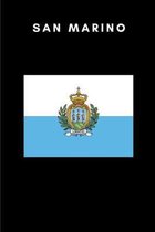 San Marino: Country Flag A5 Notebook to write in with 120 pages