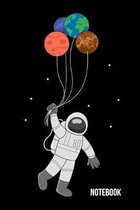 Notebook: A5 Notizbuch f�r Astronauten und Weltall Fans, Astronomen