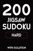 200 Jigsaw Sudoku Hard With Solution: 9x9, Puzzle Book, 2 puzzles per page