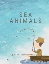 Sea animals activity book for kids