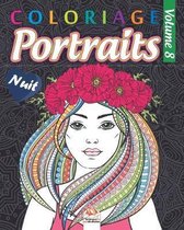 Coloriage Portraits 8 - Nuit