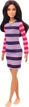 Barbie - Fashionista - Doll w. Striped Dress (GHW61)