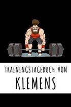 Trainingstagebuch von Klemens: Personalisierter Tagesplaner f�r dein Fitness- und Krafttraining im Fitnessstudio oder Zuhause