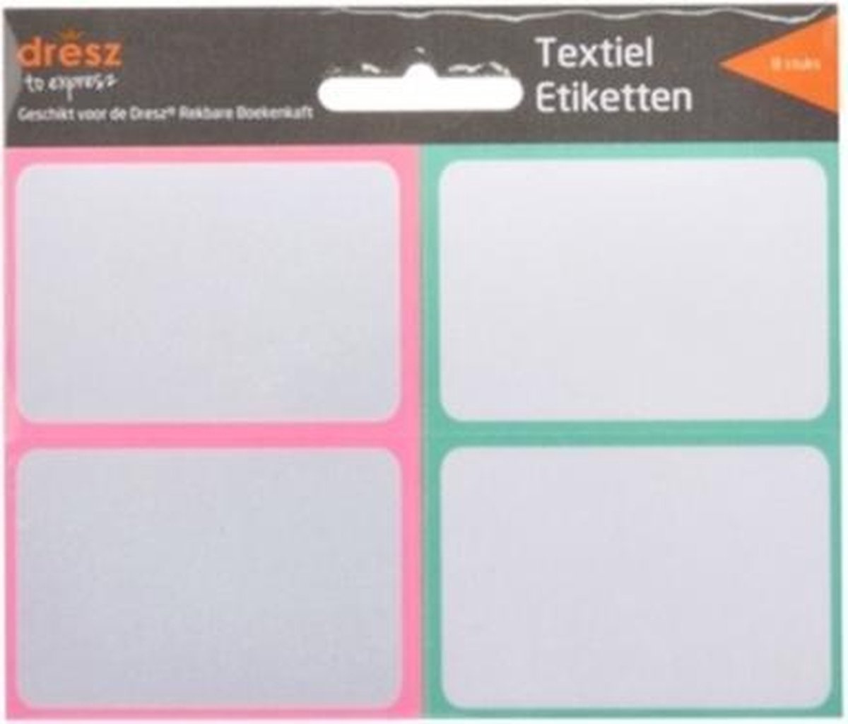 Dresz Etiketten Textiel 7 X Cm Wit/roze/mintgroen 8 Stuks | bol.com