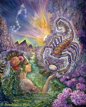 Josephine Wall  Schorpioen  90x72 cm  260 kleuren vierkante steentjes