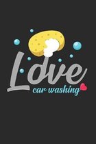 Love Car washing: 6x9 Car Washing - dotgrid - dot grid paper - notebook - notes