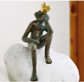 Bronzen Beeld:  Kikker King Frieder