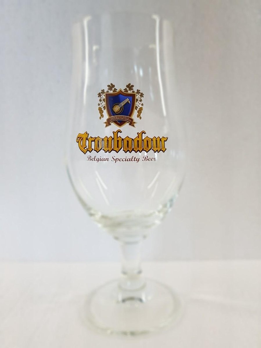 Troubadour bierglas 33cl 6 stuks