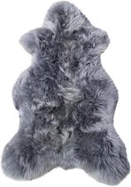 Schapenvacht schapenvel uit Zweden grijs met zachte wol  nr 4034