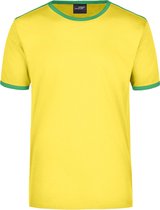 pakket Simuleren Trillen Geel met groen heren t-shirt 2XL | bol.com