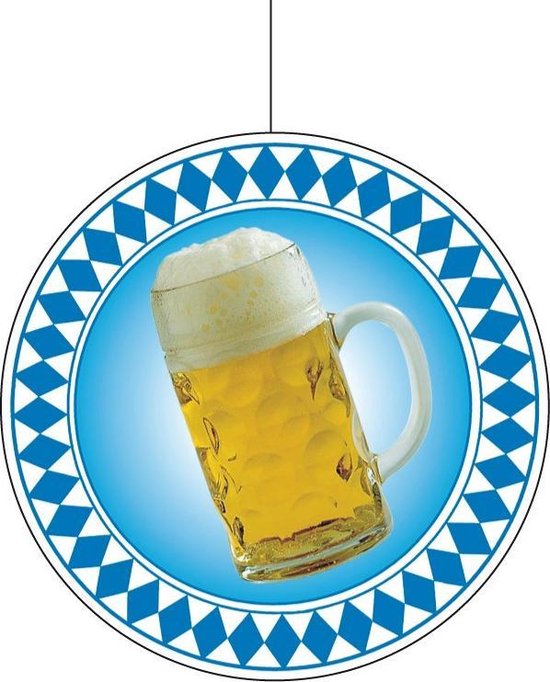 Appal De Kamer af hebben Oktoberfest Bierpul Oktoberfest decoratiebord 28 cm - Bierfeest thema  versiering | bol.com