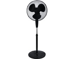 ACME staande ventilator | Zwart | Ronde voet | 3 Standen | Verstelbaar
