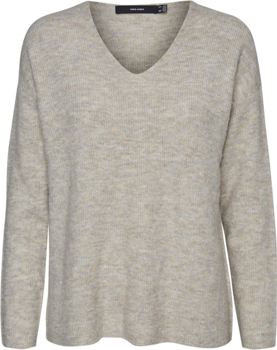 VERO MODA VMCREWLEFILE LS V-NECK BLOUSE NOOS Dames Trui - Maat S