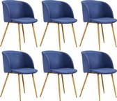 Eetkamerstoelen set 6 stuks  (Incl LW anti kras viltjes) - Eetkamer stoelen - Extra stoelen voor huiskamer - Dineerstoelen – Tafelstoelen