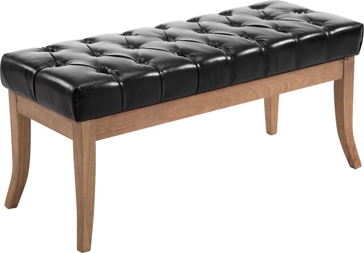 CLP Ramses Bank - Kunstleer zwart 100 cm