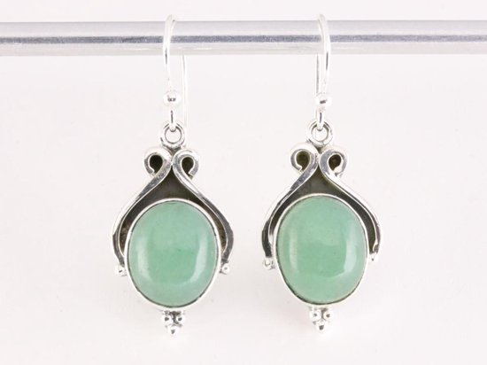 Boucles d'oreilles en argent traité avec jade | bol.com