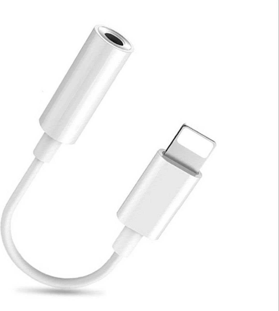 Apple Lightning naar 3.5 mm mini Jack audio aansluiting adapter voor apple oortjes Mini Jack 3.5 mm - Merkloos