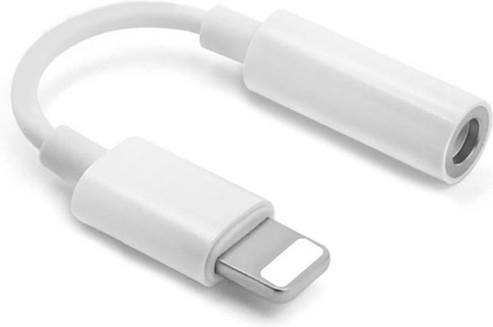 Apple Lightning naar 3.5 mm mini Jack audio aansluiting adapter voor apple oortjes Mini Jack 3.5 mm - Merkloos