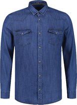 Dstrezzed Overhemd - Slim Fit - Blauw - XL