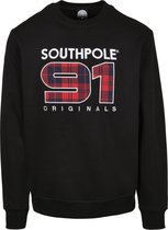 Heren Crewneck Sweater Southpole Check Crew