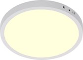 LED Paneel - Ø30 Warm Wit 3000K - 28W Opbouw Rond - Mat Wit - Flikkervrij - BSE