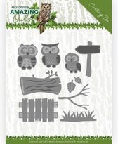 Owl Family Amazing Owls Cutting Dies by Amy Design