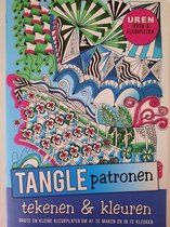 Kleurboek: Tangle patronen : Tekenen & kleuren (blauw)