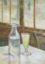 Vincent van Gogh, Cafétafel met absint, 1887 op canvas, afmetingen van dit schilderij zijn 100x150 cm