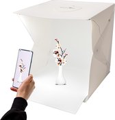 Fotostudio - set - Fotobox - Lightbox - Softbox - opvouwbaar + 2 achtergronddoeken - 40cm