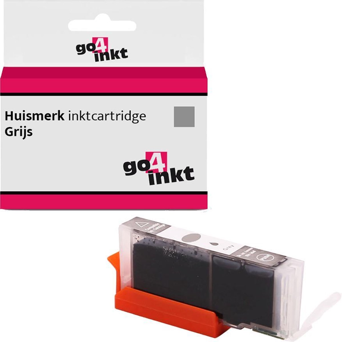 Go4inkt compatible met Canon CLI-571XL gr inkt cartridge grijs