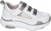 Ewoll Dames Sport Sneaker met hoge zool - Wit- Maat 39