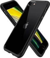 Hoesje Apple iPhone 7/8 iPhone SE (2020) - Spigen Ultra Hybrid Case - Zwart