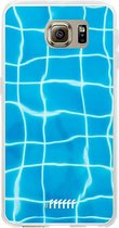 Samsung Galaxy S6 Hoesje Transparant TPU Case - Blue Pool #ffffff
