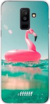 Samsung Galaxy A6 Plus (2018) Hoesje Transparant TPU Case - Flamingo Floaty #ffffff