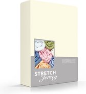 Zachte Jersey Hoeslaken Lits-jumeaux Extra Lang Ivoor| 180/190/200x220 | Dikke Kwaliteit | Ook Geschikt Voor Waterbed