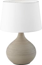 LED Tafellamp - Tafelverlichting - Trion Martan - E14 Fitting - Rond - Mat Grijs - Keramiek - BSE