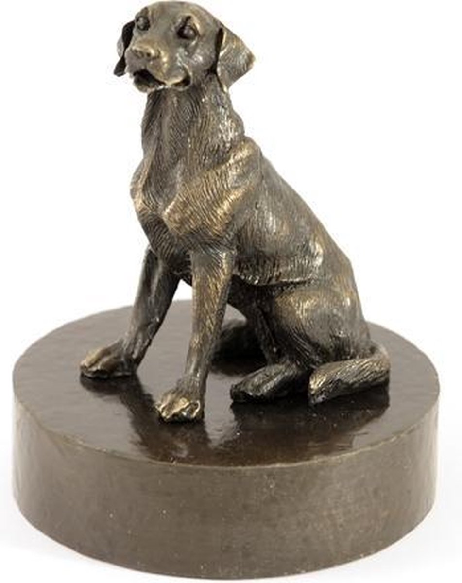 Labrador zittend - Verbronsd Honden Asbeeld Dieren Urn Voor Uw Geliefde Hond