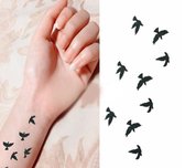 Tattoo Birds|Vogels|Nep Tattoo|Plak Tattoo|Cabantis|Festival