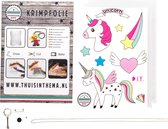 Knutselpakket Krimpie Dinkie Krimpfolie Unicorn - knutselen meisjes