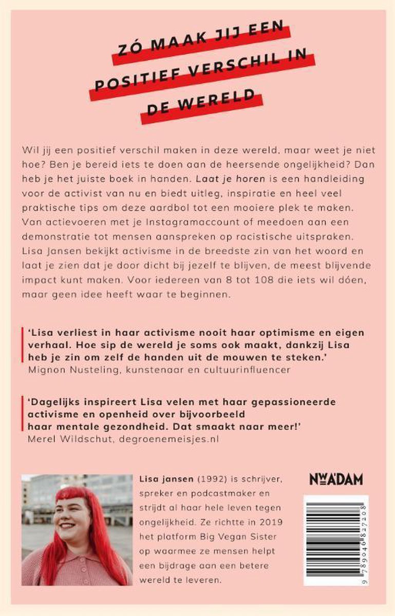 Laat je horen - back cover