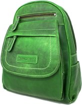 Hillburry tas - rugzak / rugtas - 100% leer - Groen